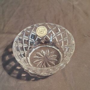 Vintage Lenox Crystal Diamond Small Bowl Sugar Serving Dish Beveled Textured